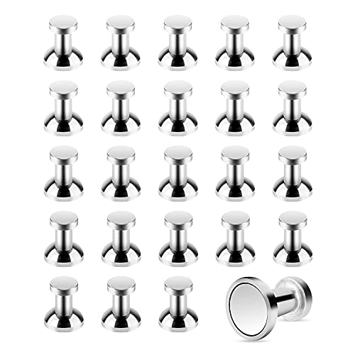 Tiergrade Metallic Magnets, Refrigerator Magnets, 24 Pack Magnetic Push Pins, Strong Fridge Magnets, Multi-use Whiteboard Magnets Perfect for Kitchen Office Classroom von Tiergrade