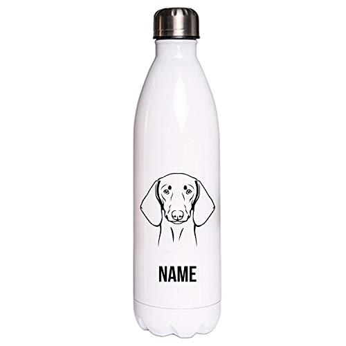 DACKEL KURZHAAR Hundemotiv Edelstahl Thermosflasche/Trinkflasche 750 ml mit Wunschnamen oder Text personalisiert DACKEL KURZHAAR Hundemotiv Edelstahl Thermosflasche/Trinkflasche 750 ml mit Wunschnamen oder Text personalisiert von Tierisch-tolle Geschenke
