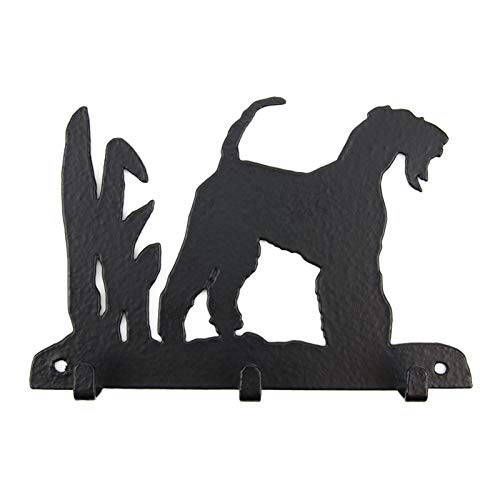 Tierisch-tolle Geschenke Airedale Terrier Leinengarderobe - Schlüsselbrett - Garderobe mit Hundemotiv von Tierisch-tolle Geschenke