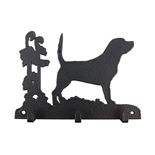 Tierisch-tolle Geschenke Beagle Leinengarderobe - Schlüsselbrett - Garderobe mit Hundemotiv von Tierisch-tolle Geschenke