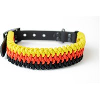 Tierluxe Hundehalsband Deutsche Farben Handgemacht Paracord Biothane von TierluxeDE