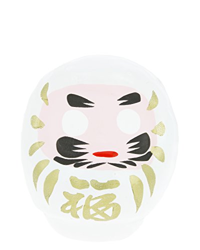 Erde Zen Daruma 6.5 cm weiß von Tierra Zen