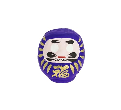 Tierra Zen Harmonie Daruma, Tapete Maché, Purpur, 9,5 cm von Tierra Zen