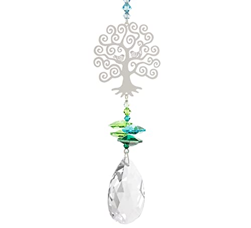 Tierra Zen Baum des Lebens, Fantasie, Glas, Wassergrün, 12,5 x 1 x 1 cm von Tierra Zen