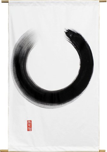 Tierra Zen Malerei auf Leinwand Kreis 150 x 87 x 20 cm, Klein von Tierra Zen