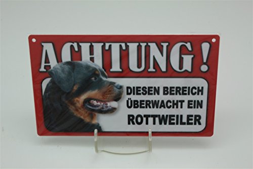 ROTTWEILER - Tierwarnschild - VORSICHT Tier Warnschild 20x12 cm Hund Hunde Schild 39 von Tierschild