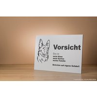 Warnschild Aludibond von TierzauberManufaktur