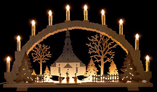 Tietze Schwibbogen Seiffener Kirche - 70x42 cm von Tietze