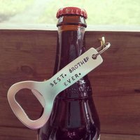 Personalisierte Aluminium Flaschenöffner Schlüsselbund, Bruder Geschenk von TiffanyTwists