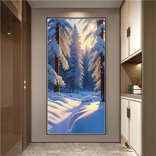5D Diamond Painting Set Schneelandschaft Baum Diamant Painting Bilder Weihnachten DIY Stickerei Basteln Erwachsene Full Drill Malen Nach Zahlen Diamond Painting für Home Wand Dekor 40x80cm F-15374 5D Diamond Painting Set Schneelandschaft Baum Diamant Painting Bilder Weihnachten DIY Stickerei Basteln Erwachsene Full Drill Malen Nach Zahlen Diamond Painting für Home Wand Dekor 40x80cm F-15374 von Tifnuer