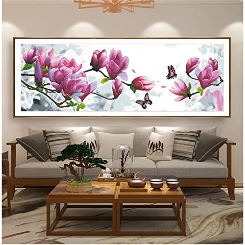 Diamond Painting Blumen-Serie, 5D Diamant Painting Bilder Erwachsene Diamant Malerei, Diamond Painting Kinder Geschenk, Full Diamond Art Kreuzstich Stickerei Set, Aesthetic Room Decor, 30x60cm von Tifnuer