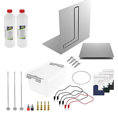 Eloxalanlage Deluxe (ohne Netzteil) - Eloxier Gerät - Eloxieren selber machen – Set mit 3 Eloxalfarben + Zubehör - Farbig anodisieren - Eloxier-Maschine von Tifoo