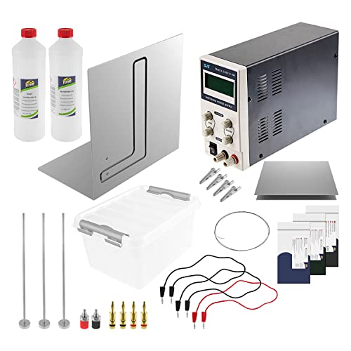 Tifoo Eloxalanlage Deluxe mit 10A-Netzgerät - Eloxier Gerät - Eloxieren selber machen – Set mit 3 Eloxalfarben + Zubehör - Farbig anodisieren - Eloxier-Maschine von Tifoo