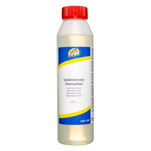 Goldelektrolyt Chamaeleon (250ml) – Elektrolyt für Badgalvanik – Gold, Vergolden, Vergoldung, Goldbad von Tifoo