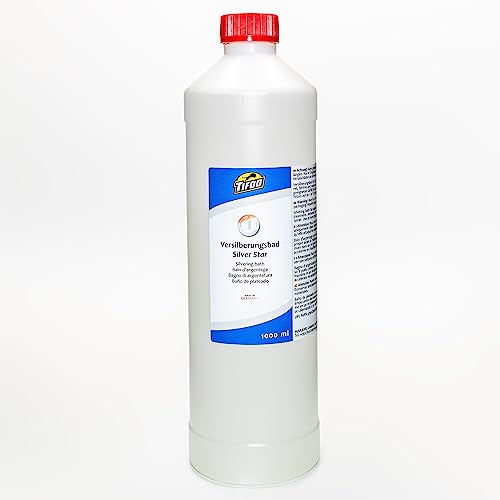 Silver-Star (1000 ml) - Versilbern durch Eintauchen - statt Silberelektrolyt - Dekorative Versilberung selbst gemacht - Silbertauchbad - Silber in Minuten auf Kupfer und Messing von Tifoo
