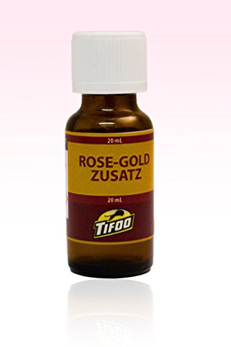 Rotgold-Zusatz (20 ml) für Tifoo Goldelektrolyte - Einfach selbst rotvergolden – Verschiedene Farbnuancen möglich von Tifoo