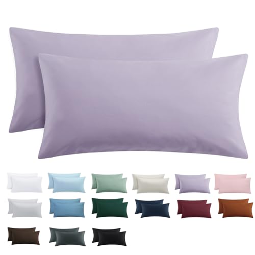 Tifschlaf Kissenbezug 40 x 80 2er Set - Kopfkissenbezug 40x80 Violett mit Reißverschluss aus Mikrofaser Weich, 40x80cm Lila Pillow Case Tifschlaf Kissenbezug 40 x 80 2er Set - Kopfkissenbezug 40x80 Violett mit Reißverschluss aus Mikrofaser Weich, 40x80cm Lila Pillow Case von Tifschlaf