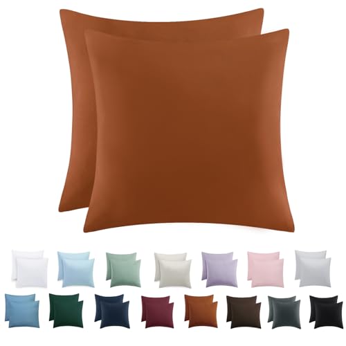 Tifschlaf Kissenbezug 80x80 2er Set - Kopfkissenbezug 80 x 80 Orange mit Reißverschluss aus Mikrofaser Weich, 80x80cm Pillow Case Tifschlaf Kissenbezug 80x80 2er Set - Kopfkissenbezug 80 x 80 Orange mit Reißverschluss aus Mikrofaser Weich, 80x80cm Pillow Case von Tifschlaf