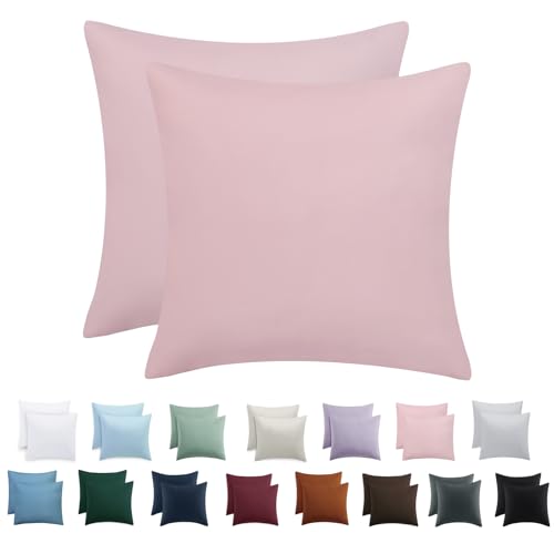 Tifschlaf Kissenbezug 80x80 2er Set - Kopfkissenbezug 80 x 80 Rosa mit Reißverschluss aus Mikrofaser Weich, 80x80cm Pillow Case Tifschlaf Kissenbezug 80x80 2er Set - Kopfkissenbezug 80 x 80 Rosa mit Reißverschluss aus Mikrofaser Weich, 80x80cm Pillow Case von Tifschlaf