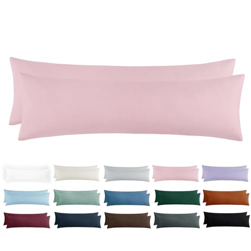 Tifschlaf Seitenschläferkissen Bezug 40 x 145 - Kissenbezug 40x145 Seitenschläfer Kopfkissenbezug 2er Set Rosa mit Reißverschluss aus Mikrofaser Weich, 145x40 cm Pillow Case Tifschlaf Seitenschläferkissen Bezug 40 x 145 - Kissenbezug 40x145 Seitenschläfer Kopfkissenbezug 2er Set Rosa mit Reißverschluss aus Mikrofaser Weich, 145x40 cm Pillow Case von Tifschlaf
