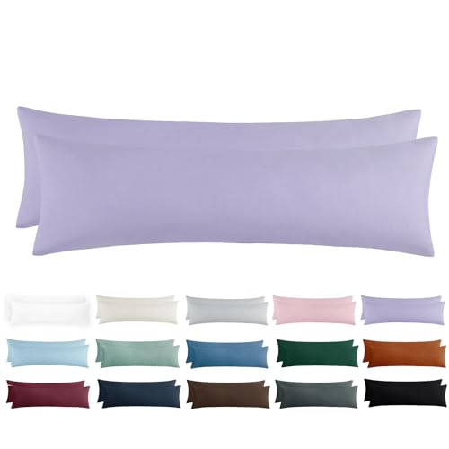 Tifschlaf Seitenschläferkissen Bezug 40 x 145 - Kissenbezug 40x145 Seitenschläfer Kopfkissenbezug 2er Set Violett mit Reißverschluss aus Mikrofaser Weich, 145x40 cm Lila Pillow Case Tifschlaf Seitenschläferkissen Bezug 40 x 145 - Kissenbezug 40x145 Seitenschläfer Kopfkissenbezug 2er Set Violett mit Reißverschluss aus Mikrofaser Weich, 145x40 cm Lila Pillow Case von Tifschlaf