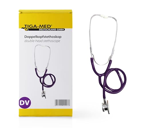 Stethoskop Doppelkopf violett 1 Stück Doppelkopfstethoskop mit Doppelkopf Stethoskope von Tiga-Med Stethoskop Doppelkopf violett 1 Stück Doppelkopfstethoskop mit Doppelkopf Stethoskope von Tiga-Med von Tiga-Med