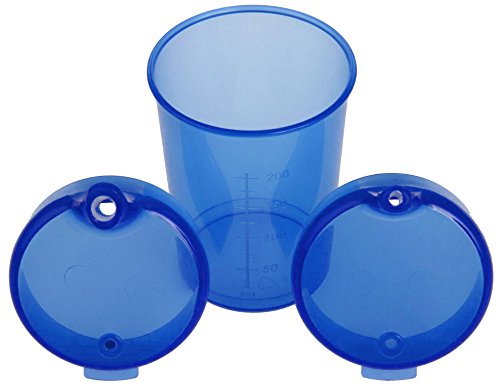 Tiga-Med Schnabelbecher Schnabeltasse Trinkbecher Set Farbe Blau mit Deckel mit kleiner Öffnung 1 Stück von Tiga-Med