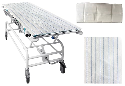 Tragelaken Größe: 100 x 200cm 50 Stück 8fach fadenverst. Schutzlaken Einmallaken Liegenauflagen Weiss Tiga-Med Qualität von Tiga-Med
