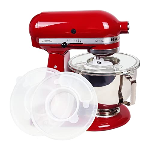 Schüsselabdeckungen für KitchenAid 4,5–5 Qt Kippkopf-Standmixer, Spritzschutz mit extra Ausgießfenster für KitchenAid-Mixer, spülmaschinenfester Schüsseldeckel, um Verschütten von Zutaten zu von Tiga