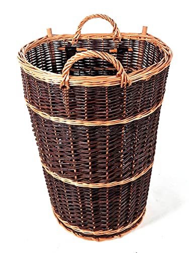 Kiepe mit Tragegurt aus Weide Rückentragekorb Winzerkepe Weidenkiepe Huckelkorb Holzkorb Tragekorb - 3 Großvarianten (L) von Tigana