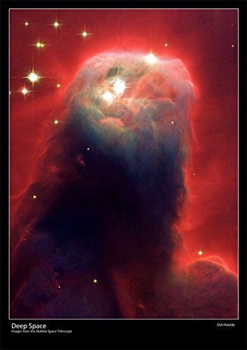 Ghostly Poster aus Gas und Staub – Hubble Space Teleskop – Größe A2 – 42 x 59,4 cm – Papier laminiert von Tiger Moon