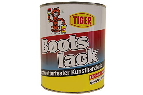 Tiger Bootslack Kunstharzlack seidenmatt Holz/Metall RAL 6005 Moosgrün 2,5 Kilogramm von Tiger