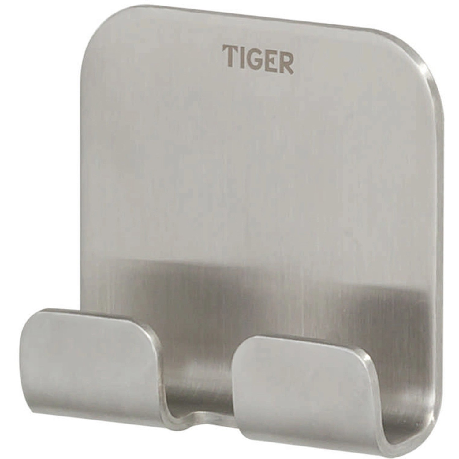 Tiger Doppelhaken Colar Edelstahl gebürstet von Tiger