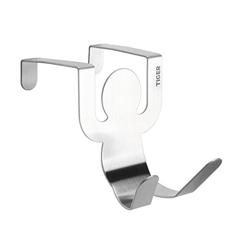 Tiger Handtuchhalter Bademantelhalter, Metall, Mehrfarbig, 2.5 x 5.5 x 6.4 cm von Tiger