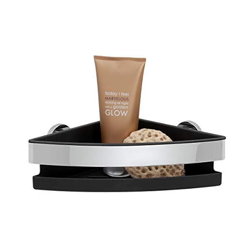 Tiger Noon Duschkorb, Premium-Duschablage aus Edelstahl, Farbe: Chrom, Eckversion, mit herausnehmbaren Einsatz, B x H x T: 22 x 8 x 22 cm Tiger Noon Duschkorb, Premium-Duschablage aus Edelstahl, Farbe: Chrom, Eckversion, mit herausnehmbaren Einsatz, B x H x T: 22 x 8 x 22 cm von Tiger