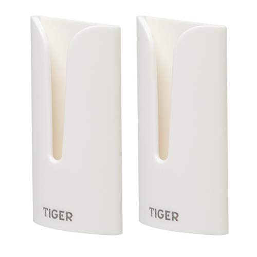 Tiger Tulip Haken, Kunststoff, Farbe: Weiß, einfache Montage durch kleben von Tiger