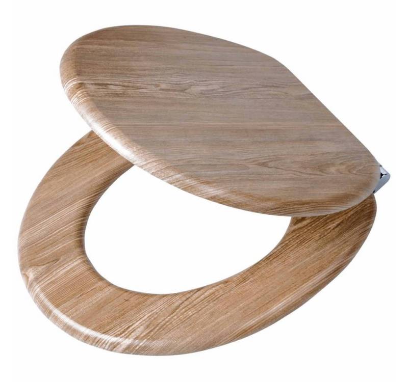 Tiger WC-Sitz Toilettensitz Scaffold Absenkautomatik MDF Braun 252022546 von Tiger