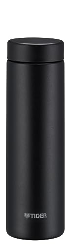 Tiger Wasserflasche, 499.8 ml (500ml), Schraube, Becherflasche, Edelstahlflasche, Vakuumisolierte Flasche, Heiß- und Kältehaltung, für Zuhause, Tumbler, Stone Black MMZ-W050KK von Tiger