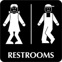 Lustige Badezimmer Schild Unisex Restroom Schild Plakette Mit Geschwungenen Beinen Lustige Badezimmer Schild Unisex Restroom Schild Plakette Mit Geschwungenen Beinen von TigerLaserCutting