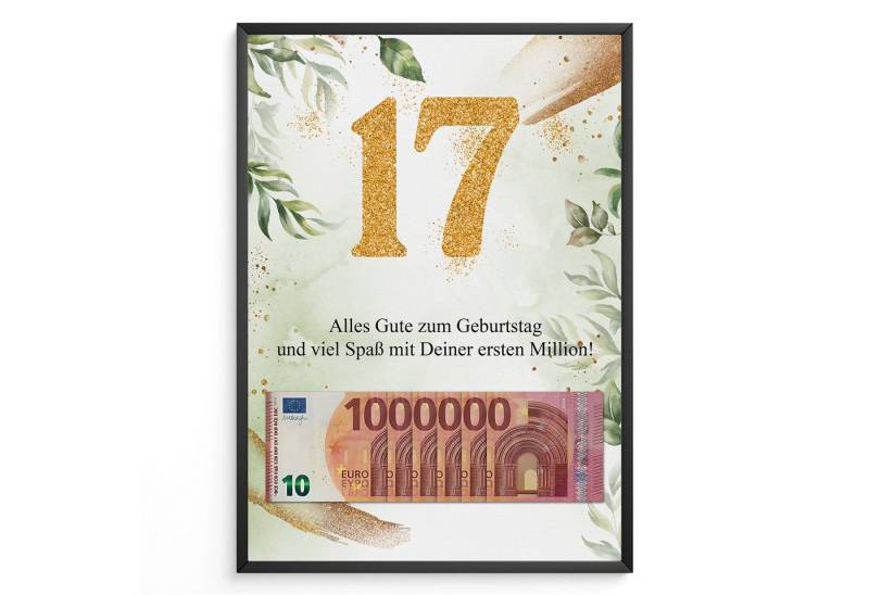Tigerlino Poster Geschenk Geburtstag Männer Frauen Geburtstagsgeschenk, 17. Geburtstag, 13 18 20 30 40 50 60 70 Geburtstag von Tigerlino