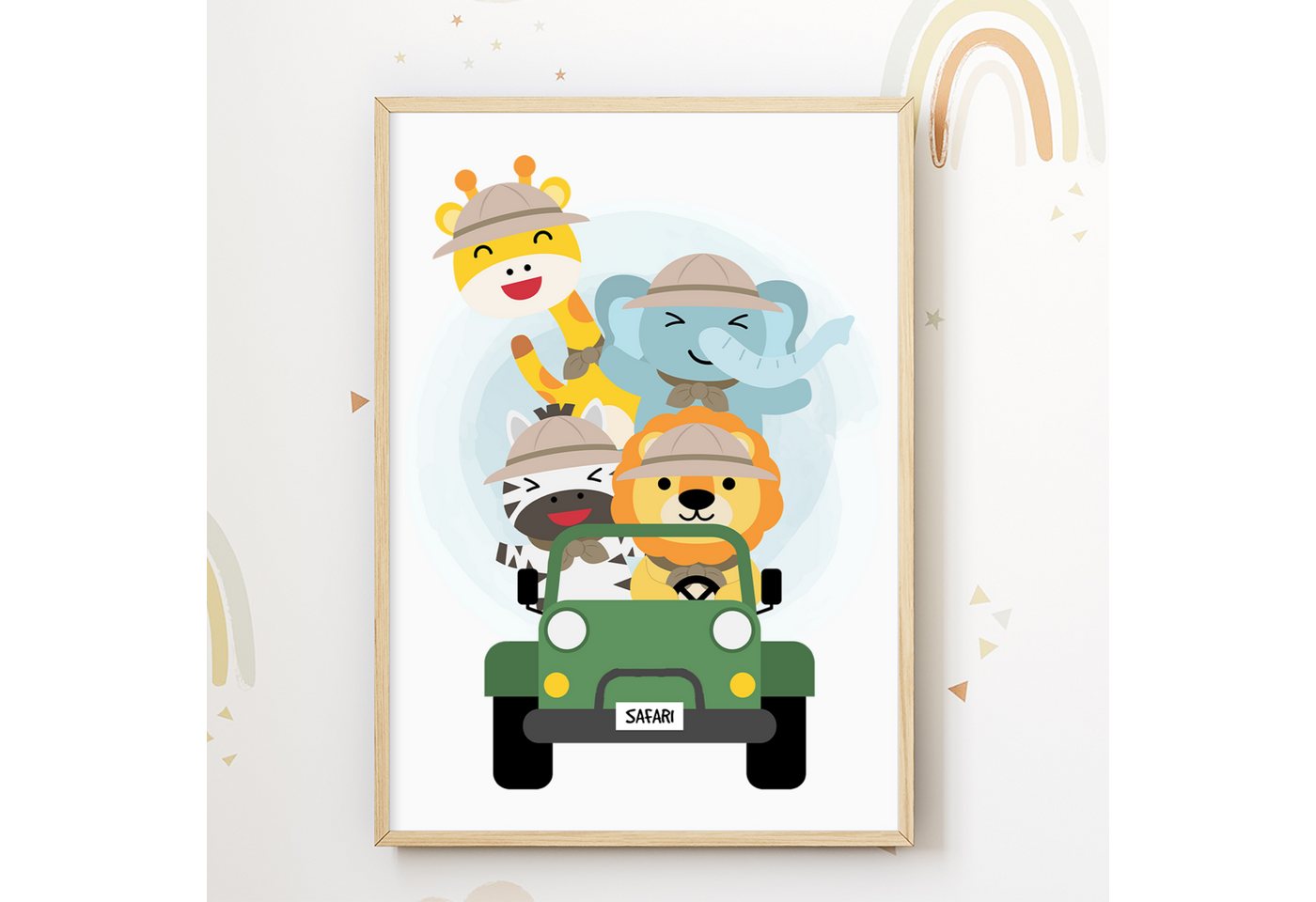 Tigerlino Poster Safari Tiere Tour Kinderzimmer Wandbild Babyzimmer Poster Dekoration Tigerlino Poster Safari Tiere Tour Kinderzimmer Wandbild Babyzimmer Poster Dekoration von Tigerlino