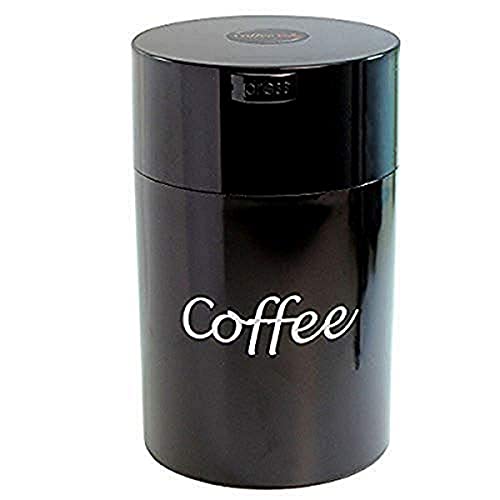 Tightpac America, Inc. Vakuum-versiegelter Kaffeebehälter von Coffeevac, 450 g, blau getönter Deckel und Becher Black Logo von Tightpac America, Inc.