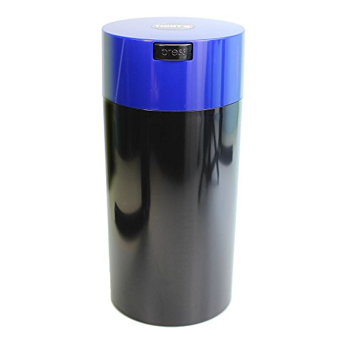 Tightvac Vakuum-Versiegelungsbehälter, 142 ml bis 680 ml, Schwarz/Dk. Blaue Kappe von Tightpac America, Inc.