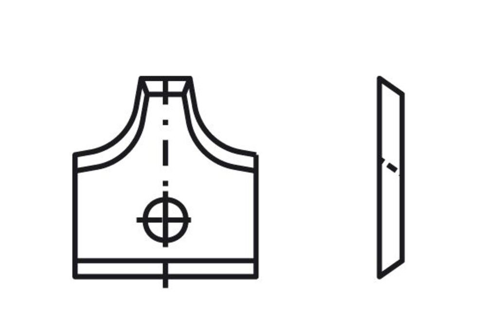Tigra Wendeplattenfräser Blankett 16 16x17,5x2,0mm d=4,4mm R=5 T04F 2 Stück von Tigra