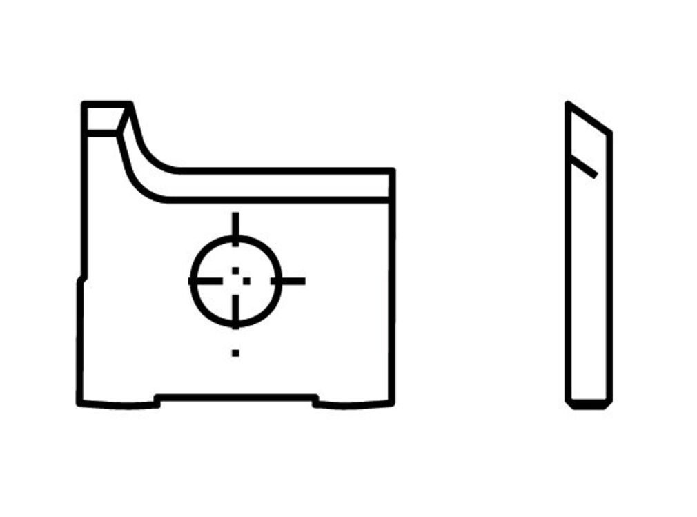 Tigra Wendeplattenfräser Blankett 21 15x14,5x2,0mm d=4,0mm R=2 T03SMG 2 Stück von Tigra