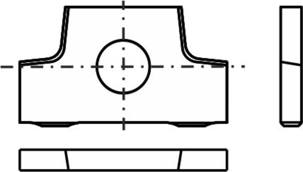 Tigra Wendeplattenfräser Blankett 34 20x11,5x2mm d=4,5mm R=1,5 T04F 10 Stück von Tigra