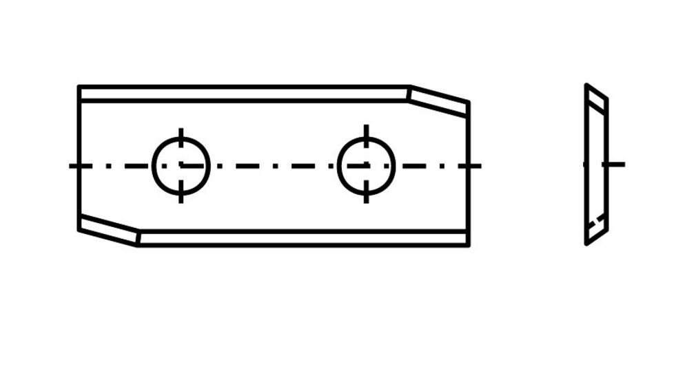 Tigra Wendeplattenfräser Spezial-Wendeplatte 30 50x12x1,5mm a=26mm T04F 10 Stück von Tigra