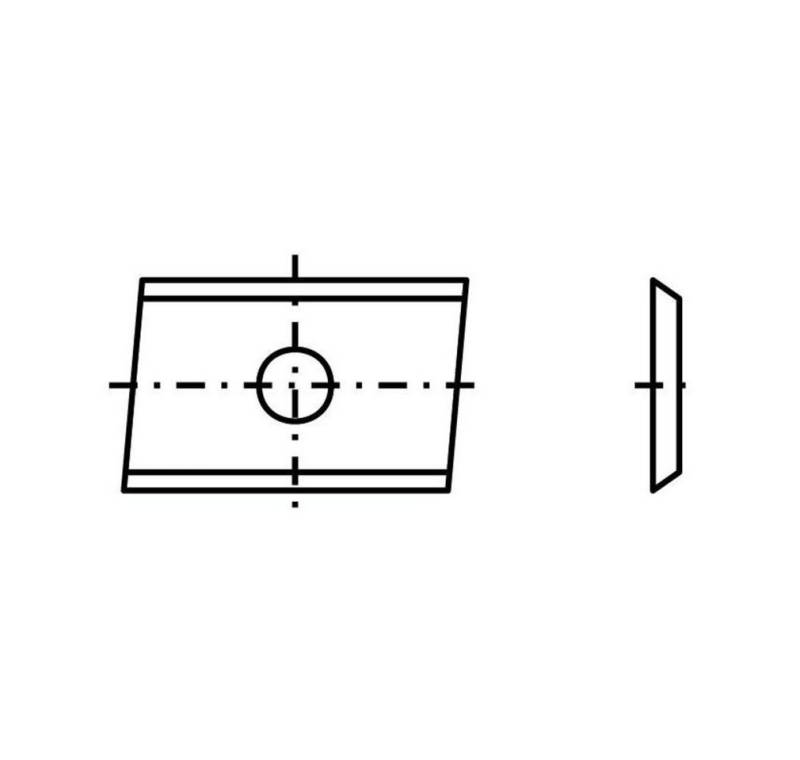 Tigra Wendeplattenfräser Spezial-Wendeplatte 32 - 20x12x1,5mm T04F 2 St. von Tigra