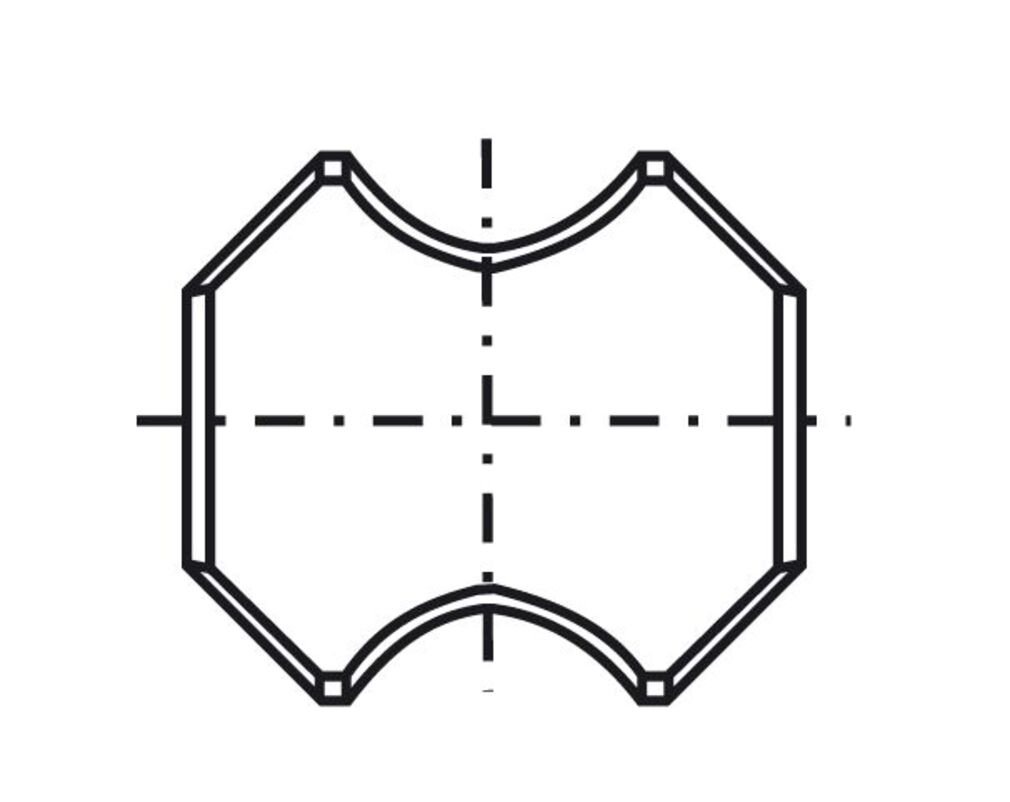 Tigra Wendeplattenfräser TIGRA Blankett 12,7x12,7x3,2mm R=3 T06MF 2 Stück von Tigra