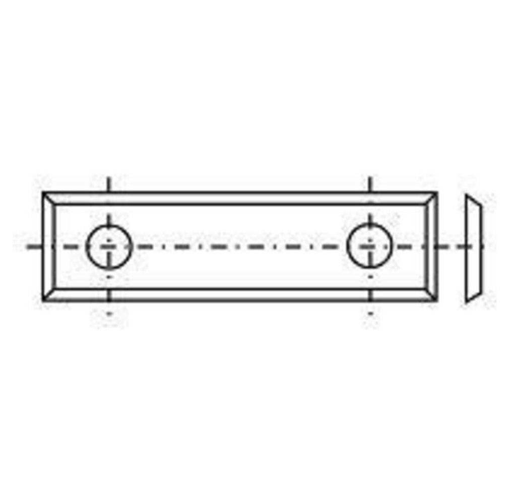 Tigra Wendeplattenfräser Wendeplatte 16 - 39,5x12x1,5mm a=26mm 50 St. von Tigra